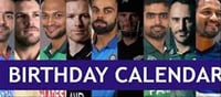 Which cricketer was born on 26 April?